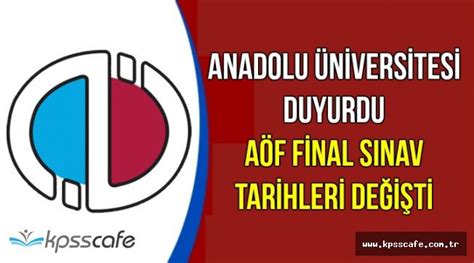 anadolu üniversitesi sınav tarihleri 2018
